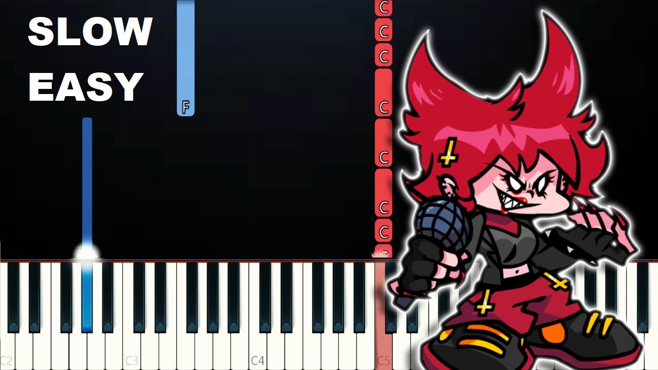 Friday Night Funkin' - V.S. Cassandra - Takeover (EASY Piano Tutorial)