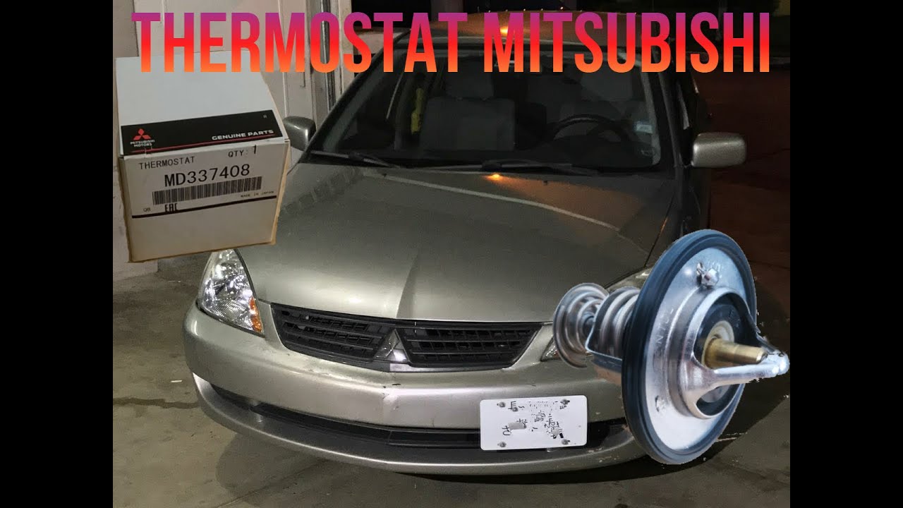 How to install a thermostat STEP by STEP. Mitsubishi Lancer 03-06.
