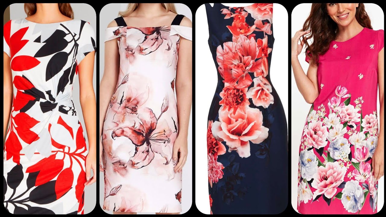 Most stylish and dimonding floral print middi dress collection 2019