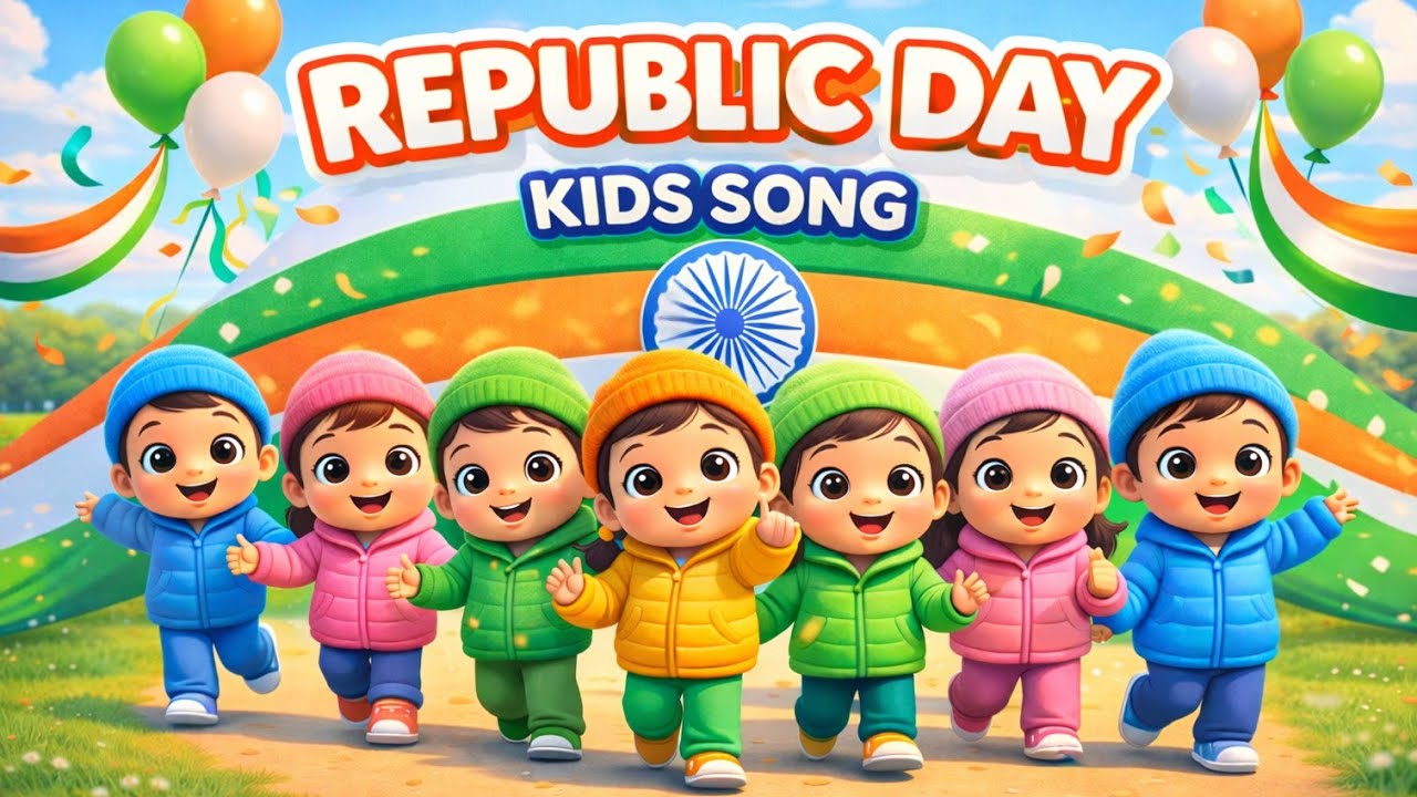 Kids Republic Day Song 🇮🇳 | Hindi Lyrics |