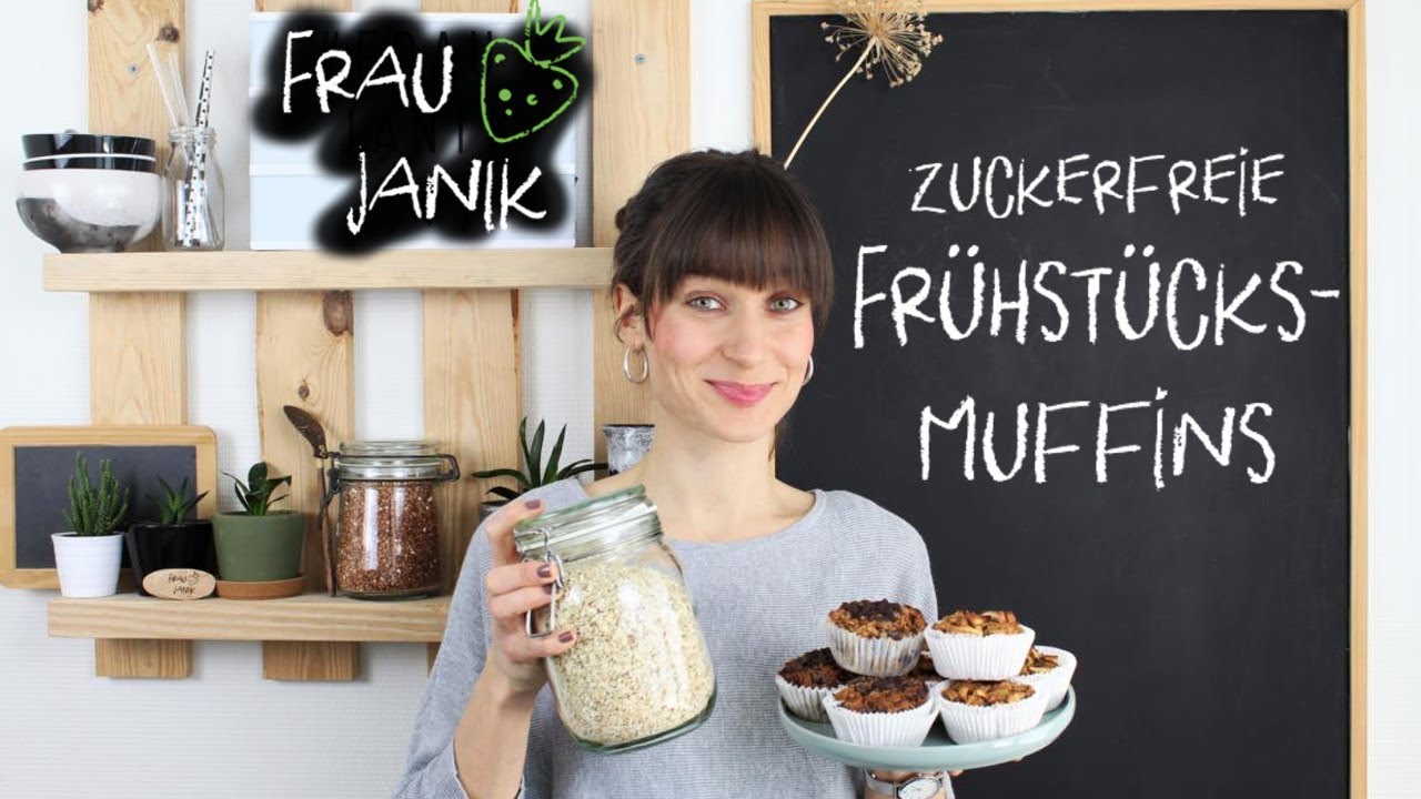 Frühstücksmuffins ohne Zucker & Mehl | vegan & glutenfrei | Schoko-Banane & Apfel-Zimt
