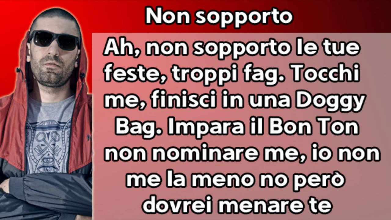 Salmo, Nitro e Jack The Smoker  Non Sopporto + Testo