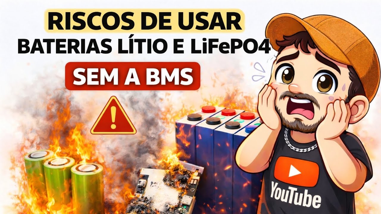 Sem BMS suas Baterias LiFePO4 e Lítio estão em Risco 
