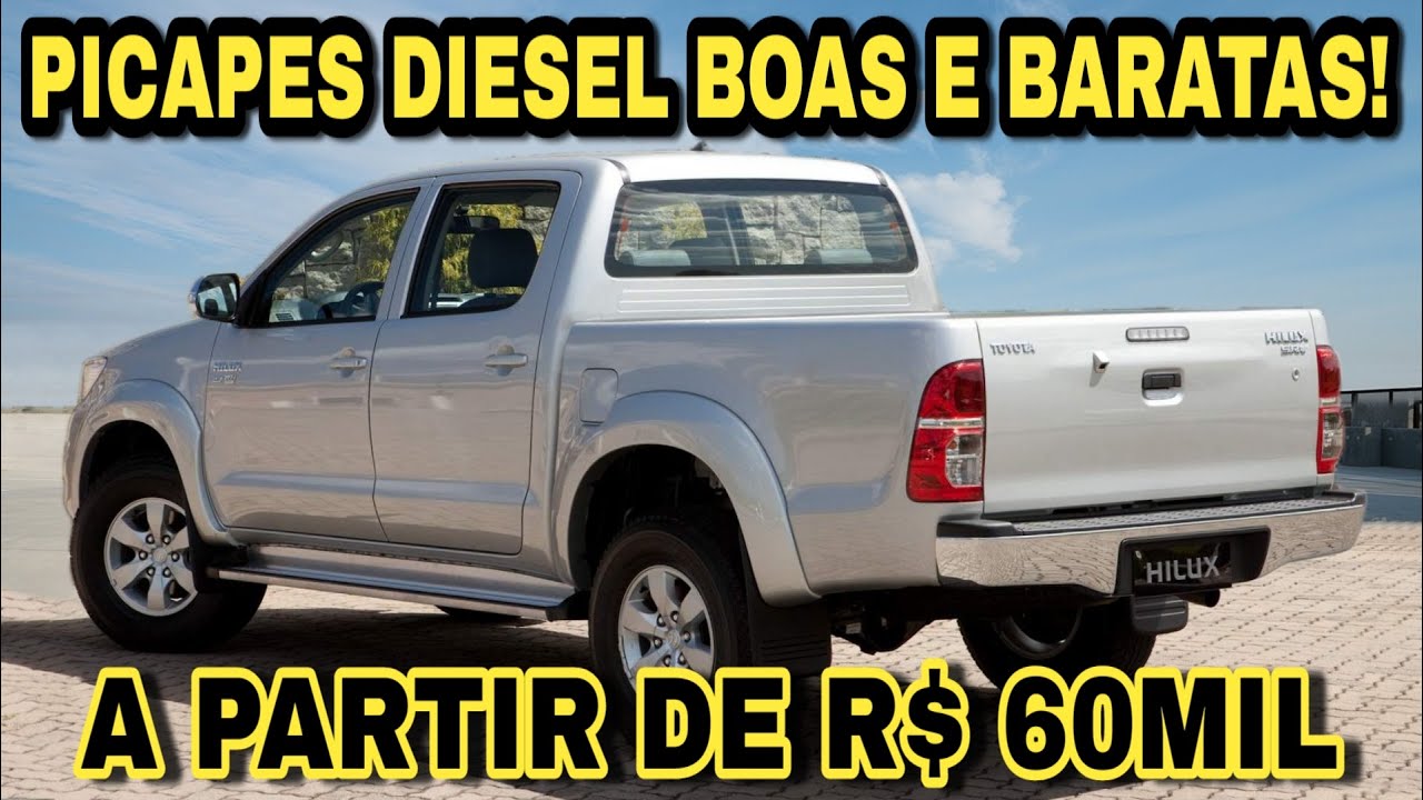MELHORES PICAPES A DIESEL MAIS BARATAS PARA COMPRAR A PARTIR DE R$ 60MIL EM 2023!