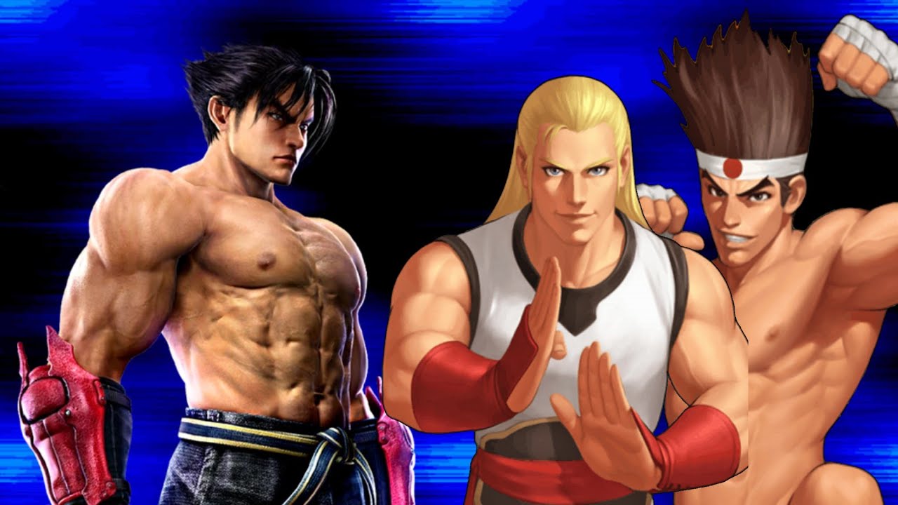 【MUGEN】Jin Kazama VS Andy Bogard ＆ Joe Higashi