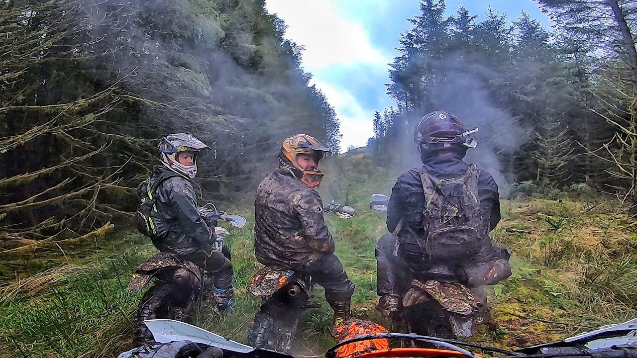 Riding A KTM 250 Through Insane Muddy Trail