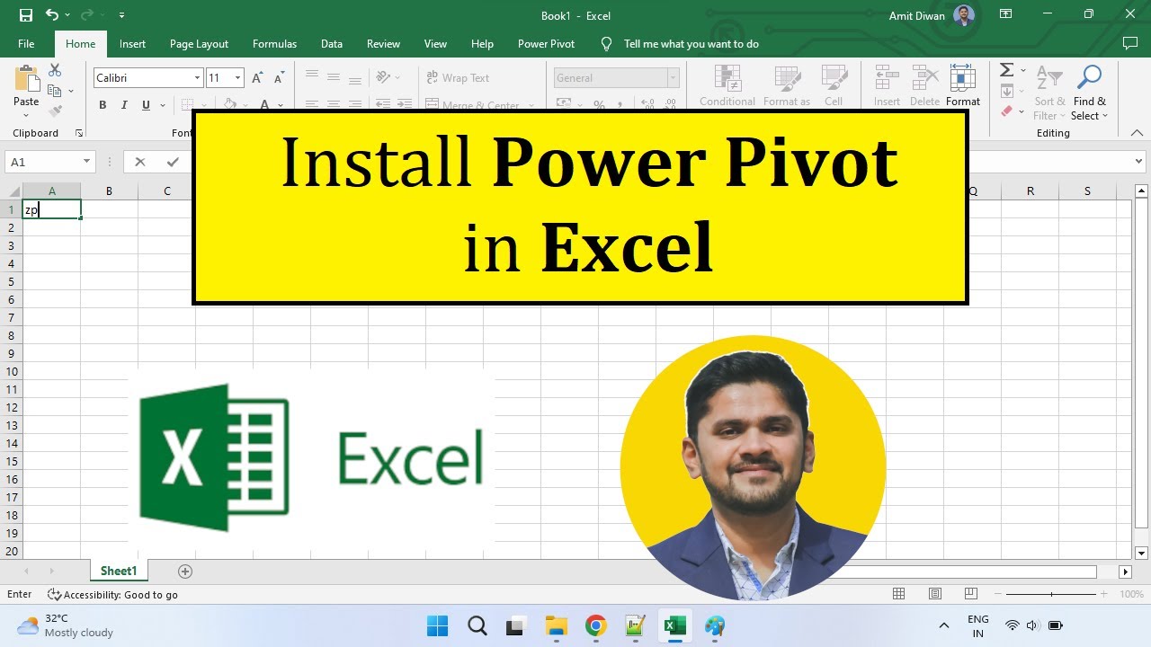 How to Install Power Pivot in Microsoft Excel | Amit Thinks