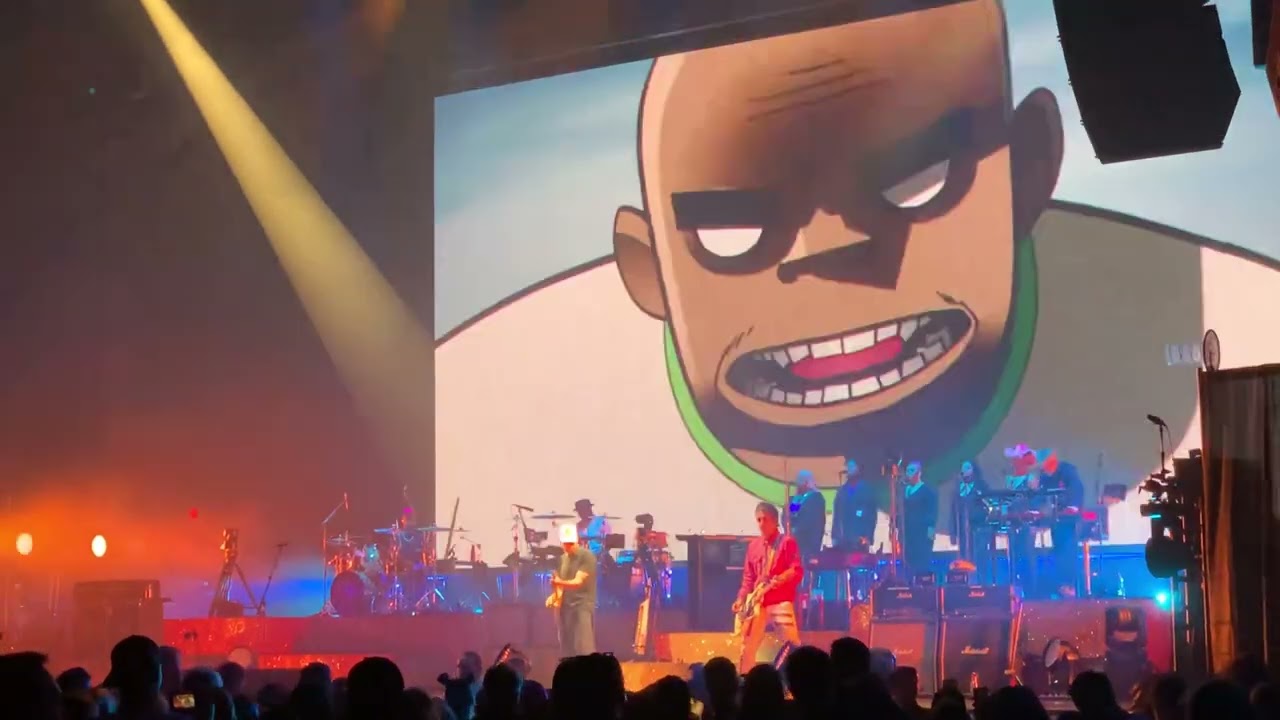 Cloud of Unknowing and Plastic Beach - Gorillaz Dallas 2022 Tour live 10/01/2022