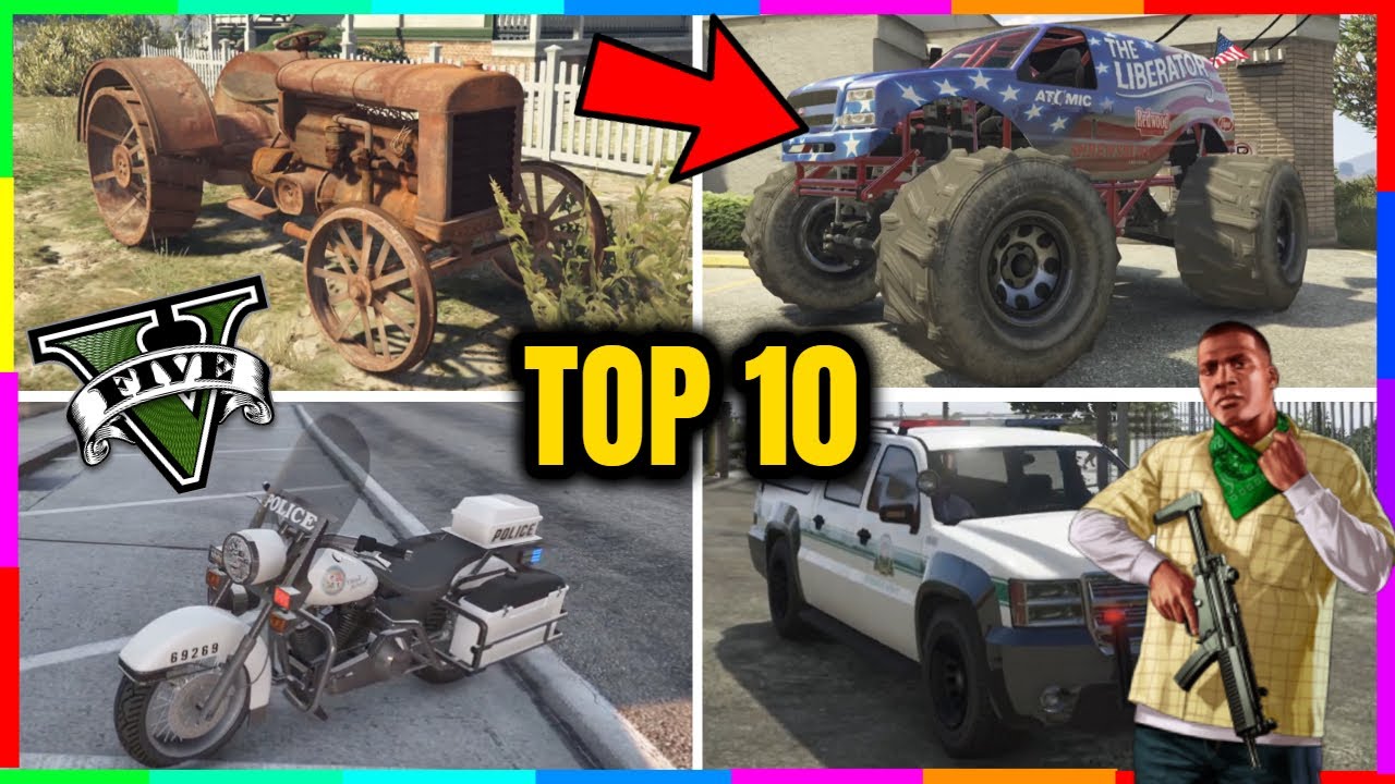 UBICACIONES de 10 VEHICULOS OCULTOS/Secretos en GTA 5 (Modo Historia) COCHES SECRETOS GTA V
