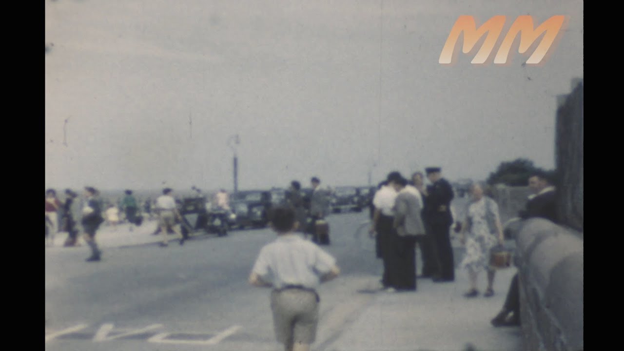 West Kirby Wirral Merseyside 1950s old cine film 257