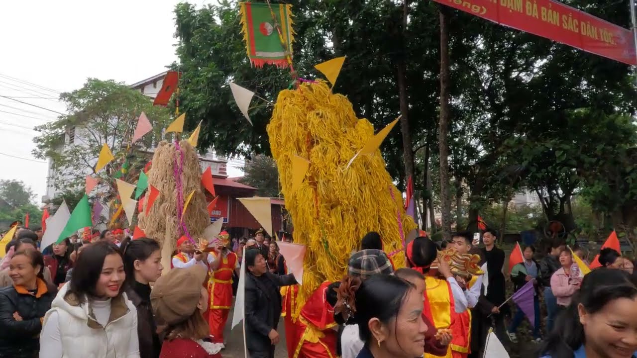 lễ hội rước cây bông 2026. Nét đẹp văn hóa truyền thống - Đình làng thượng yên - sông lô - phú thọ