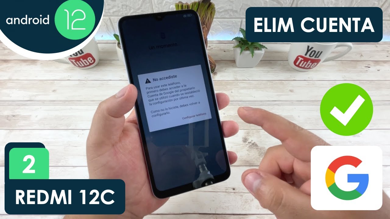 Eliminar Cuenta de Google Xiaomi Redmi 12C | Android 12 | Actualizado | Método 3