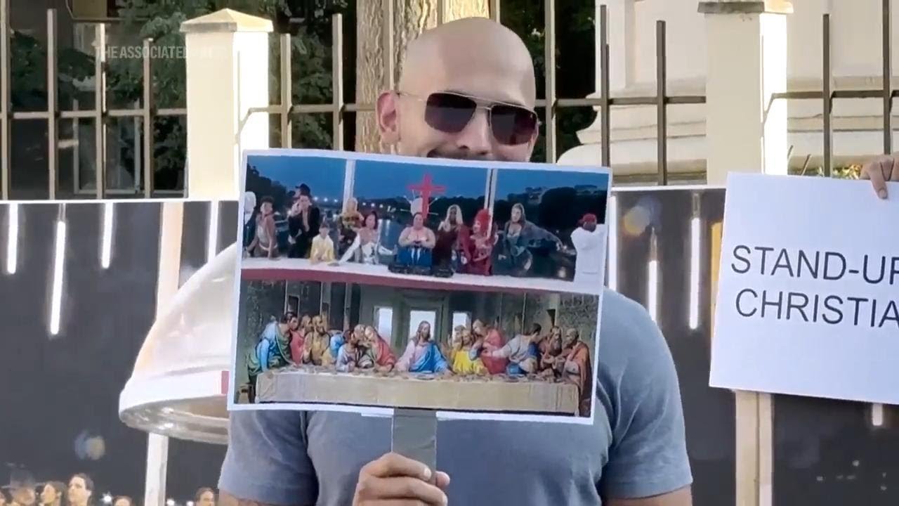 Tate brothers protest Last Supper parody at Olympics opening ceremony