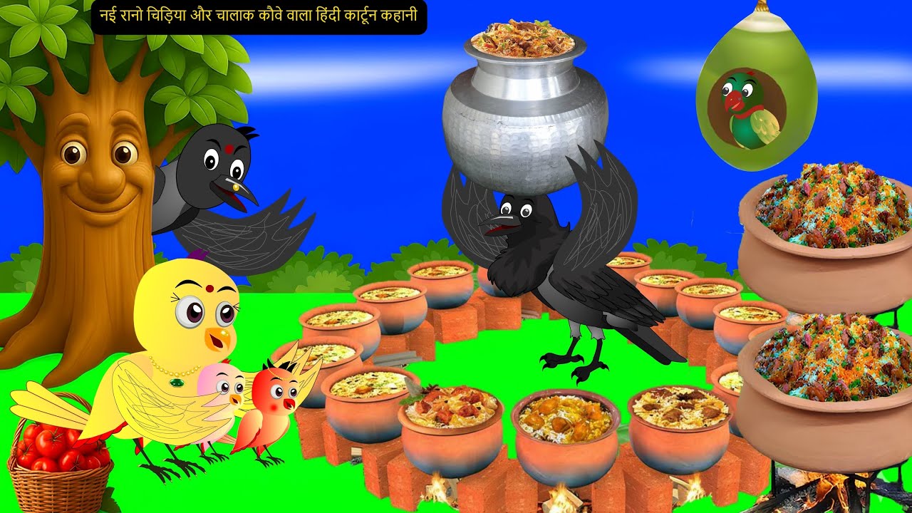 कार्टून |Rano Chidiya Ki New Hindi Kahaniyan |NEW Episode Chidiya Wala Cartoon |Chidiya Kauwa Kahani