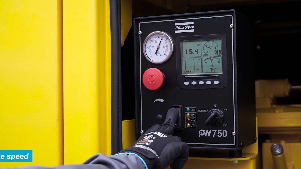 Atlas Copco Service Instruction Video PAS - Start-up /Stop