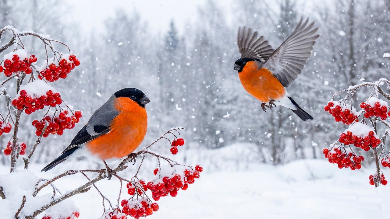 Soothing Winter Birdsong & Piano - Relax Your Mind and Soothe Stress, Calm Your Nerves ❄️