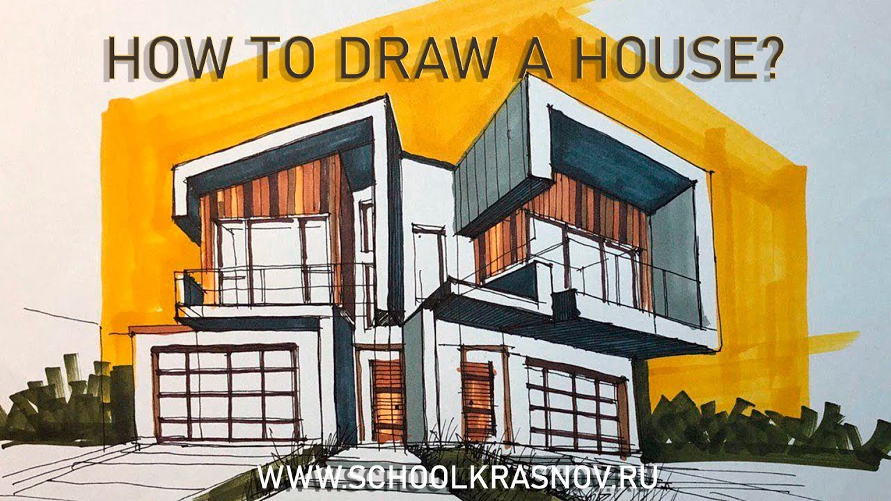 Как нарисовать скетч дома? Таймлапс. How to draw a sketch at home? Timelapse