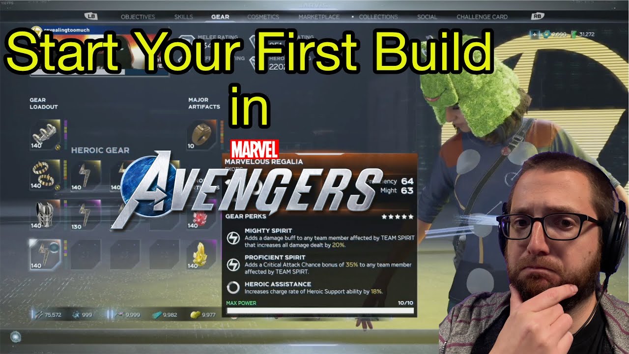 Start Your First Build in Marvel's Avengers