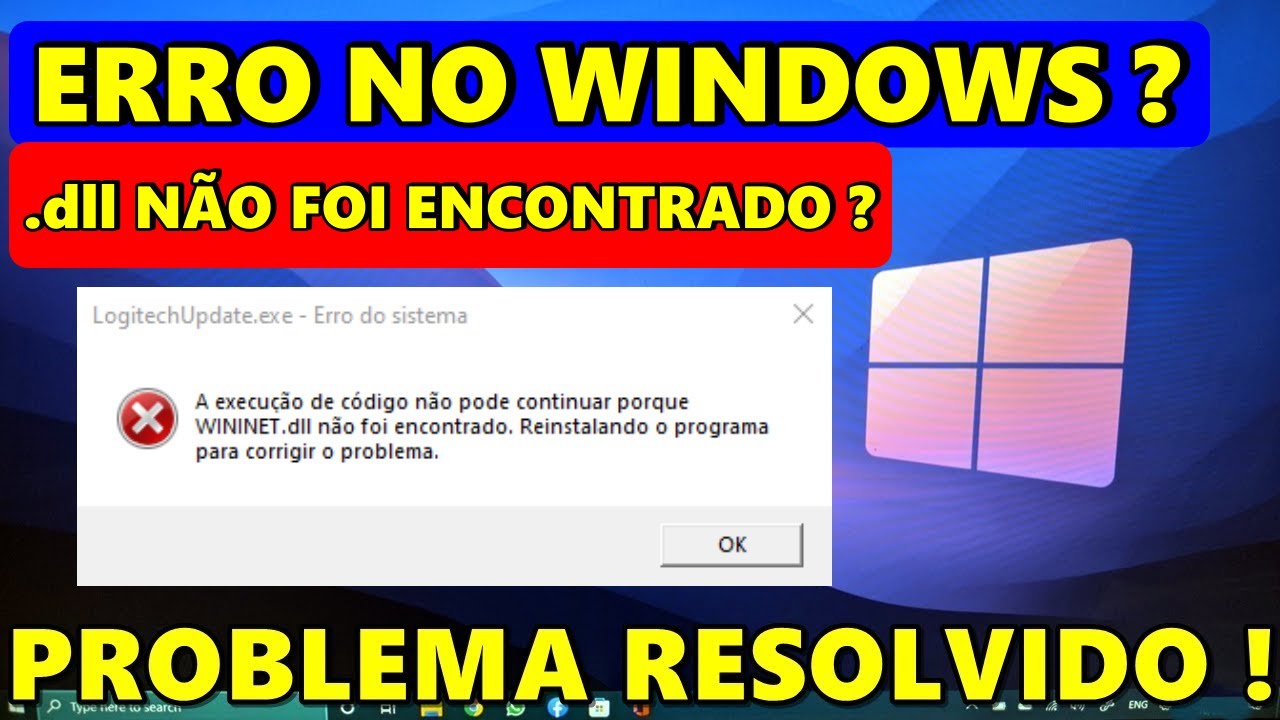 Como Corrigir o Erro 'A Execução do Código Não Pode Continuar' no Windows !