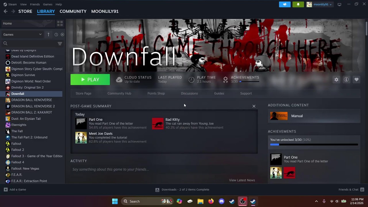 Let's Stream Downfall With Iccirrion (Part 1)