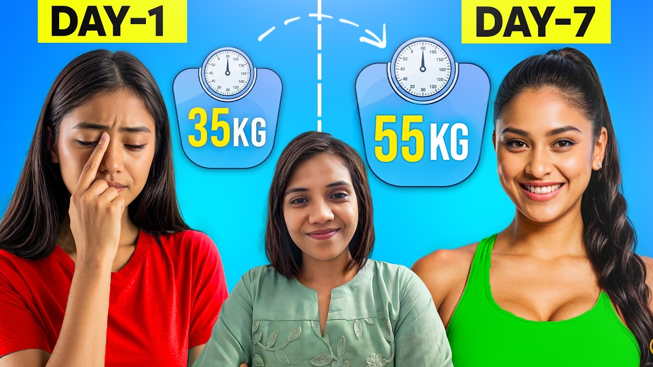 30 दिन में वजन बढ़ाने का पावरफुल तरीका 🔥 7 Easy Steps to Gain Healthy Weight FAST