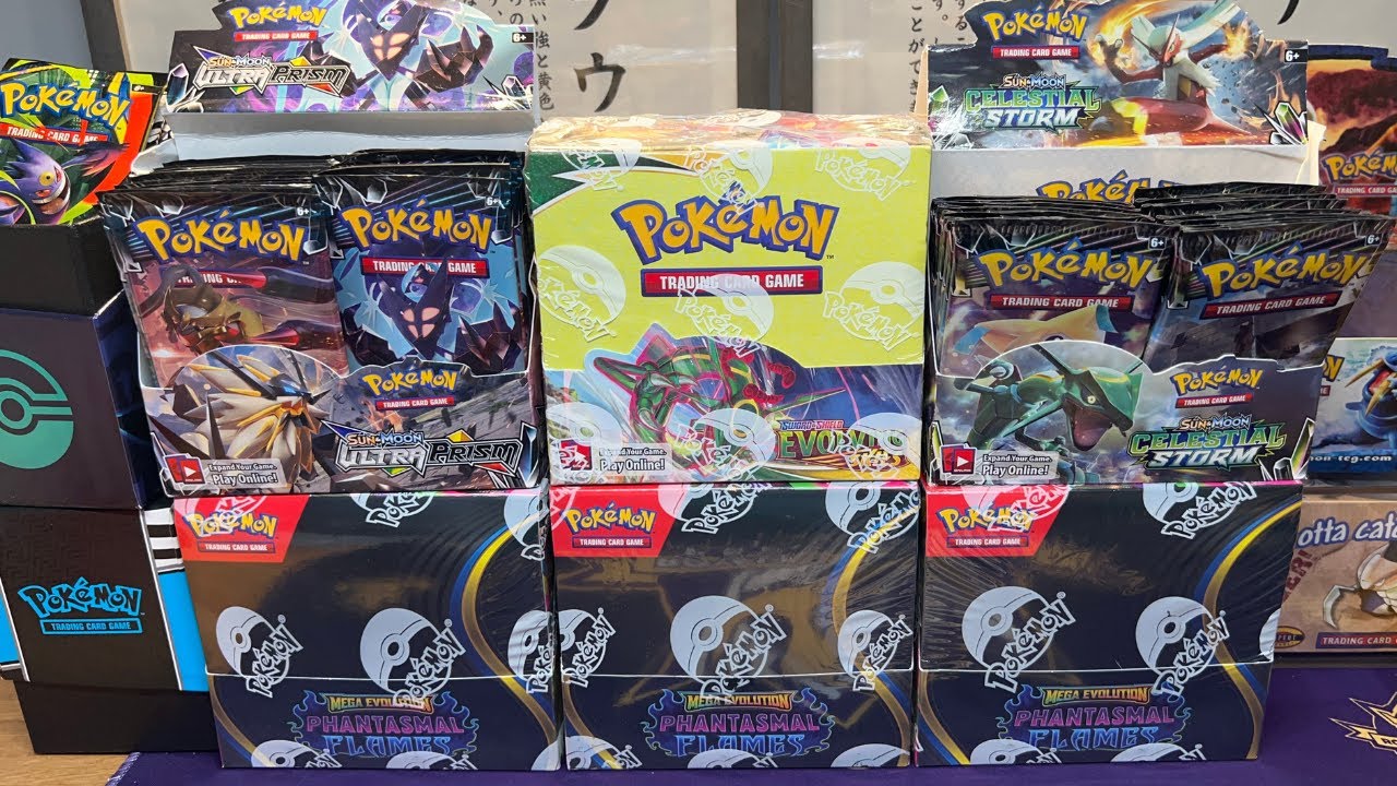 PHANTASMAL FLAMES GIVEAWAY! ULTRA PRISM & CELESTIAL STORM OPENING! - ONLINE POKEMON STORE!