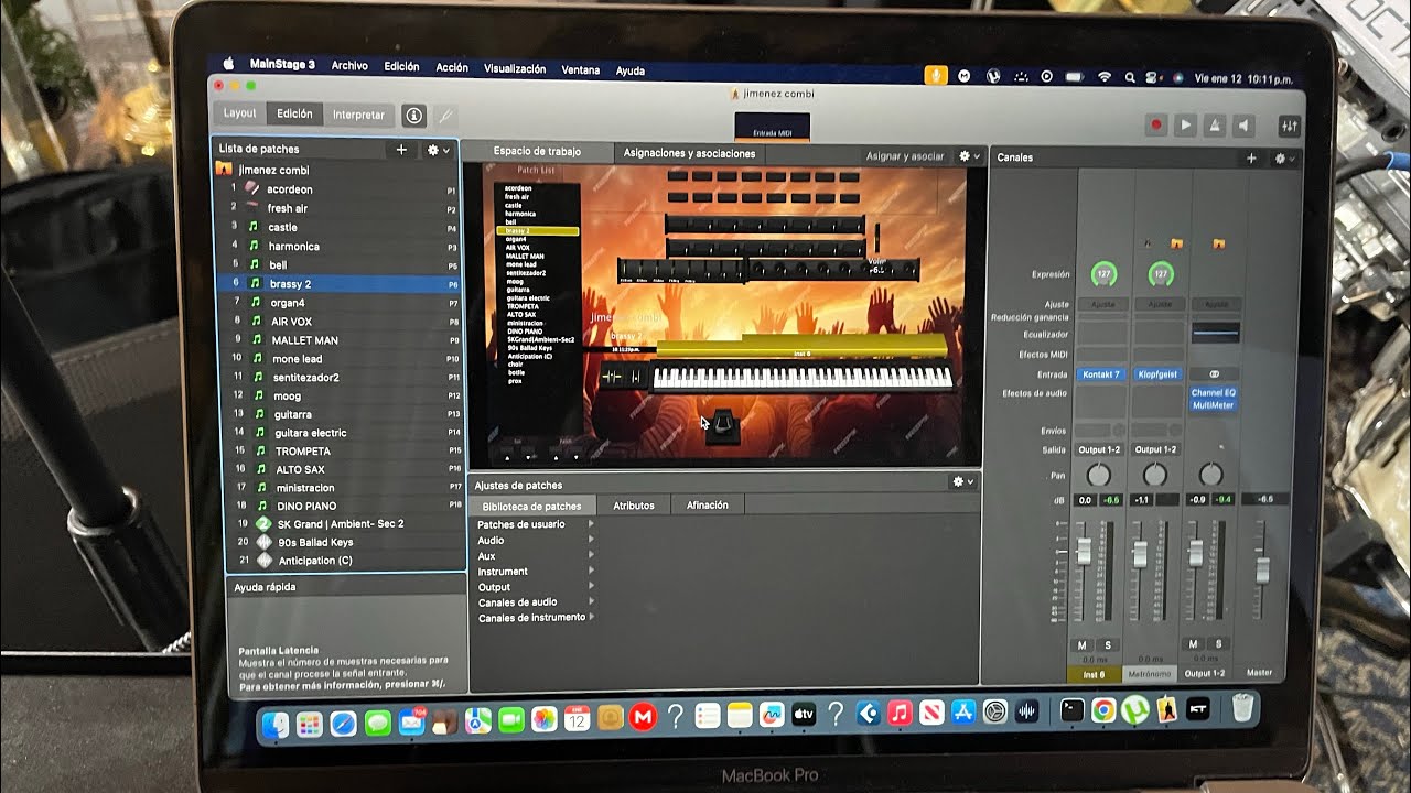 Como tocar en vivo con Kontakt 7 y MainStage 3