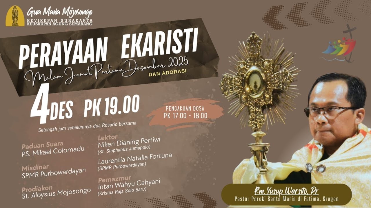 Perayaan Ekaristi Malam Jumat Pertama Bulan Desember 2025 || Gua Maria Mojosongo, 4 Desember 2025