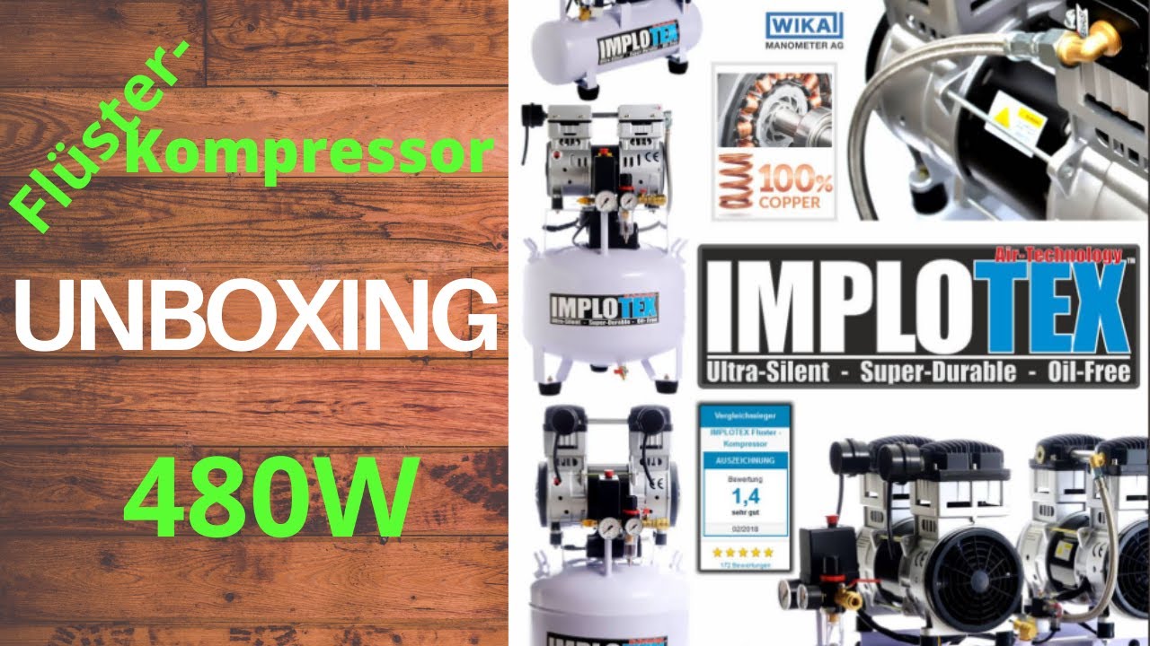 Unboxing/Eindruck und Test ein Flüsterkompressor von Implotex :