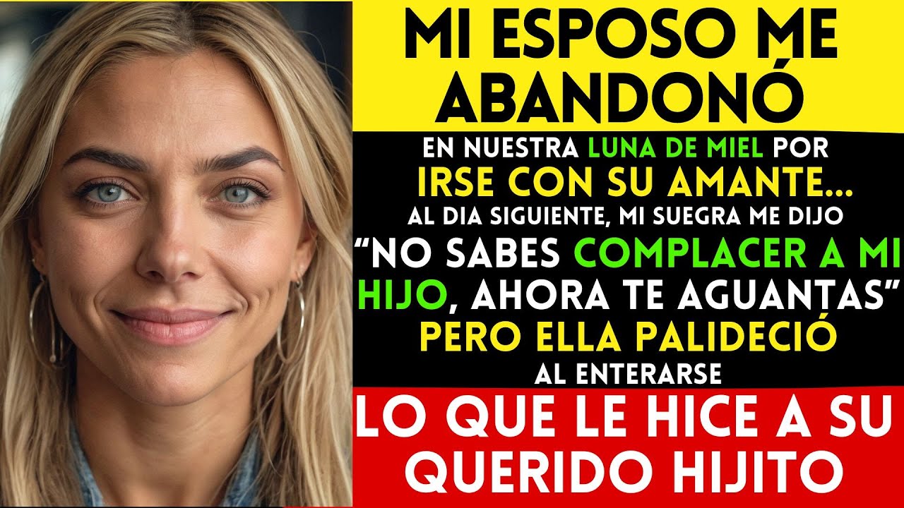 MI ESPOSO ME ABANDONÓ EN NUESTRA LUNA DE MIEL PARA IRSE CON SU AMANTE Y MI SUEGRA PALIDECIÓ CUANDO..