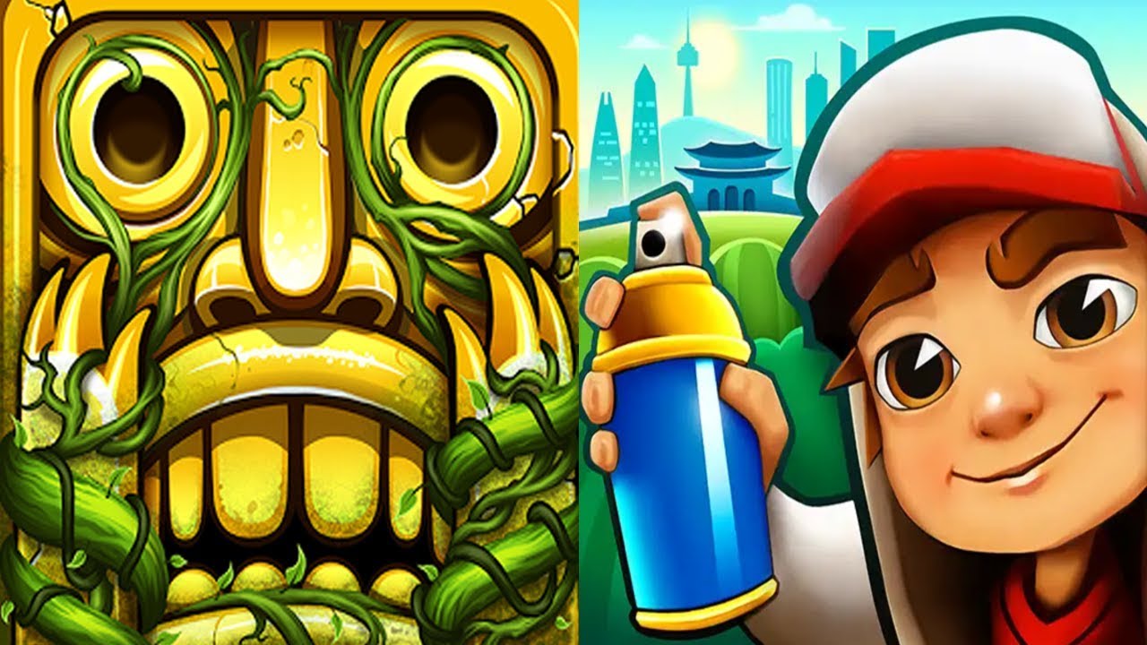 Temple Run 2 Sky Summit VS Subway Surfers Seoul Android iPad iOS Gameplay HD