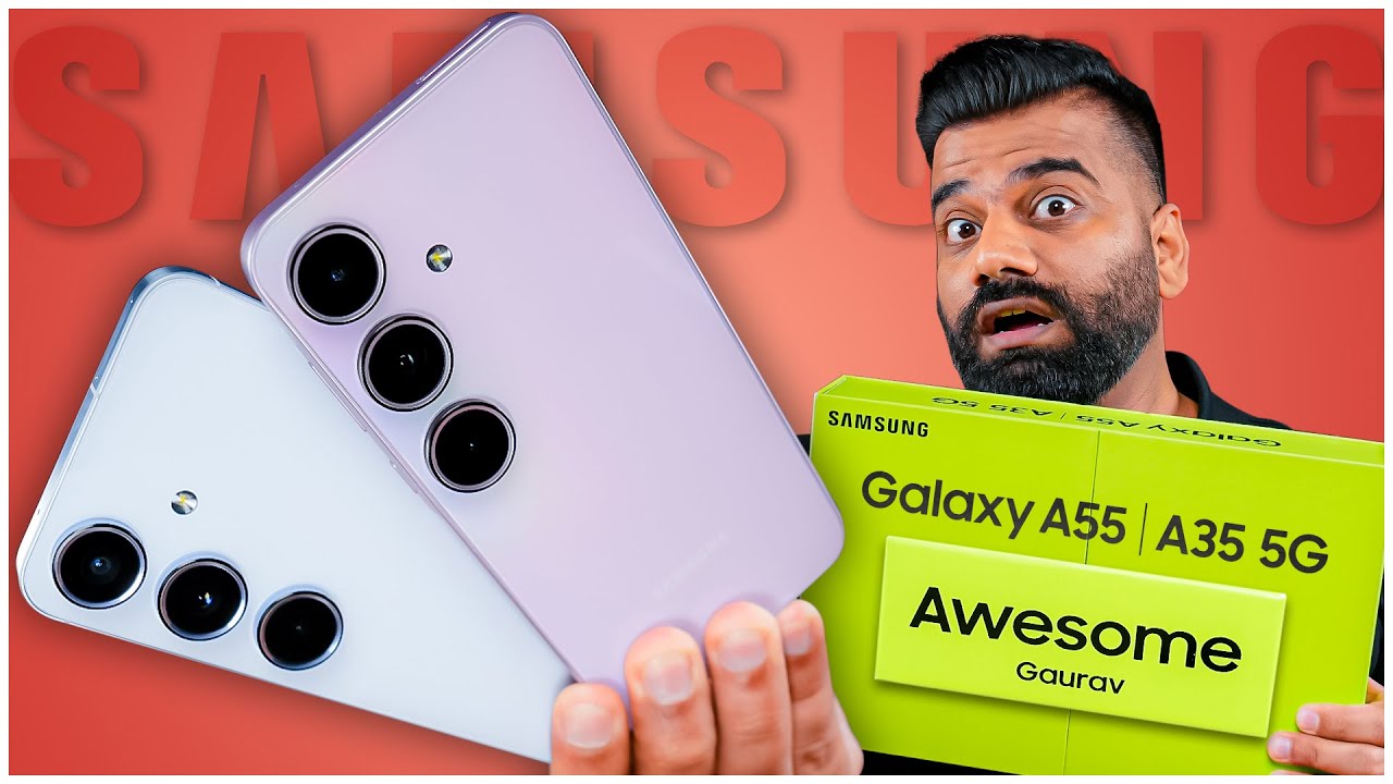 Samsung Galaxy A35 & A55 5G Unboxing & First Look - New Awesome Smartphones🔥🔥🔥