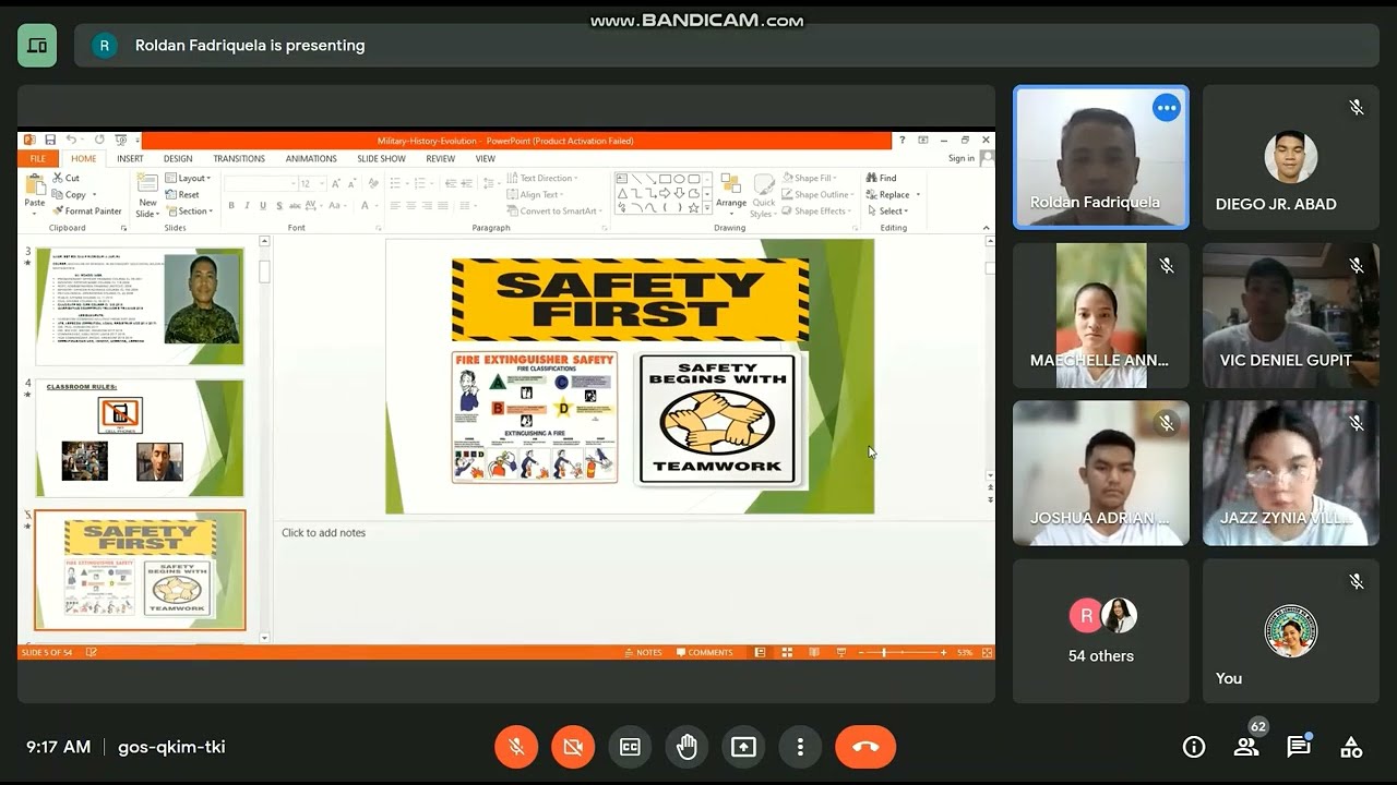 ONLINE LECTURE ON MILITARY HISTORY EVOLUTION TO MILITARY SCIENCE (MS-2) CADETS OF PLMUN ROTC UNIT