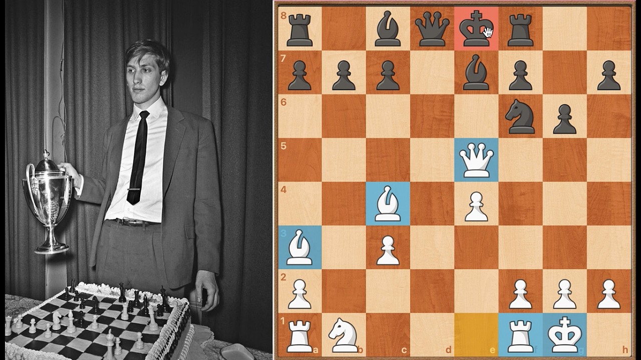🧠 Bobby Fischer EXTERMINA a Ojars Celle con el LETAL Gambito Evans