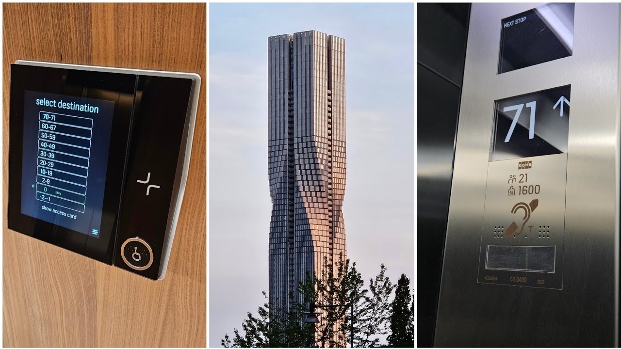TALLEST BUILDING IN SWEDEN! 2022 KONE High Speed elevators @ Karlatornet, Gothenburg, Sweden