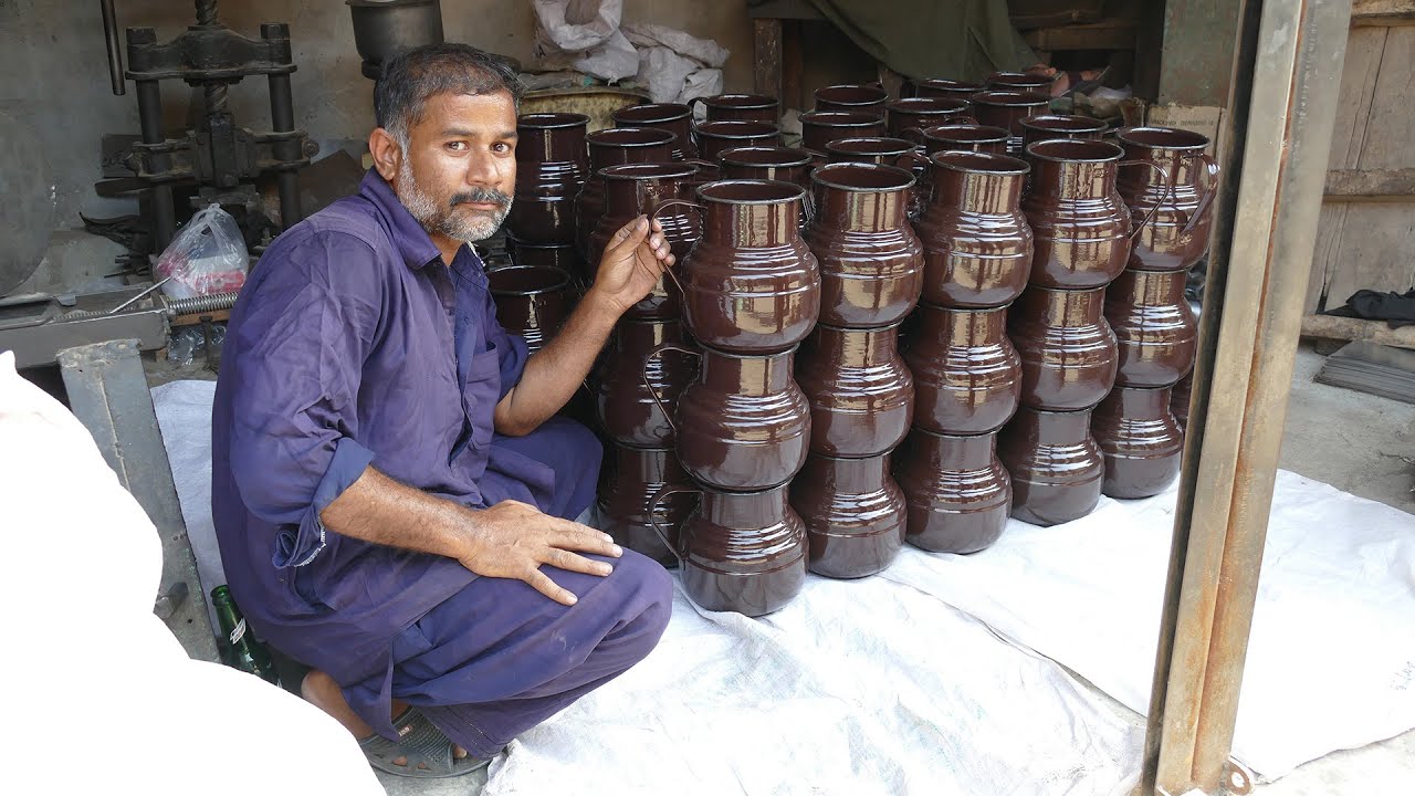 Manufacturing of Tea Kettle ( Lota ) in Local Factory