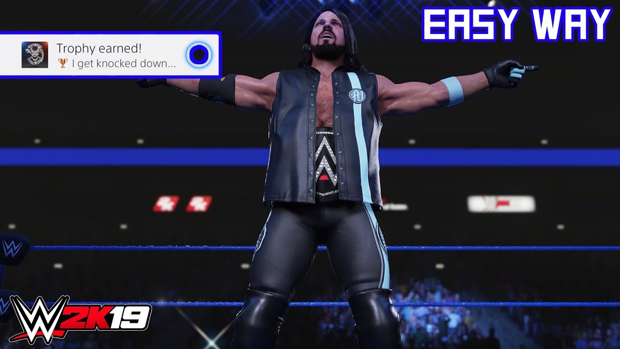 WWE 2K19 - I get knocked down... (Trophy/Achievement) | Easy Way