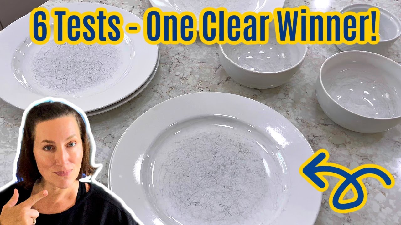 Testing 6 Ways To Remove Scratches On Plates And Dishes With Shocking Results!