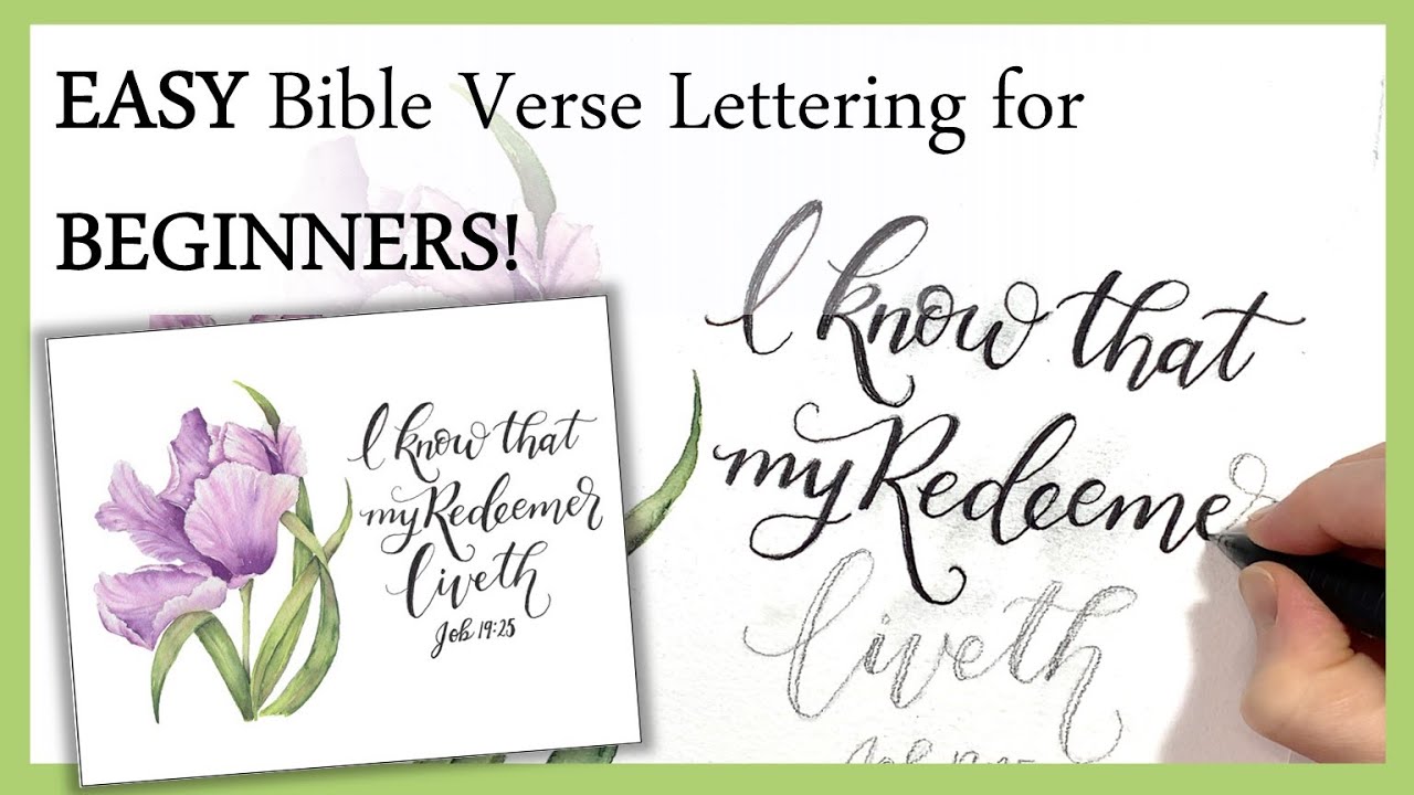 Learn Faux Calligraphy: EASY Bible Verse Hand Lettering for Beginners: Tulip Tutorial Series: Part 4