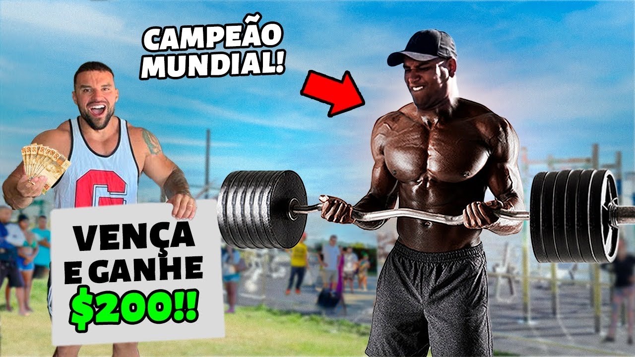 Vença o Campeão Mundial de BICEPS, Ganhe $200! (Competição Pública)
