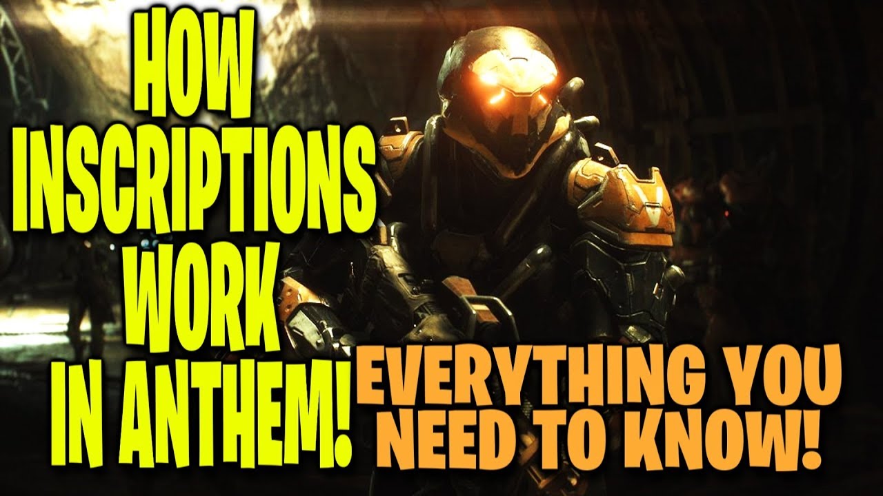 How Inscriptions Work in ANTHEM! Everything You Need To Know About Inscriptions!