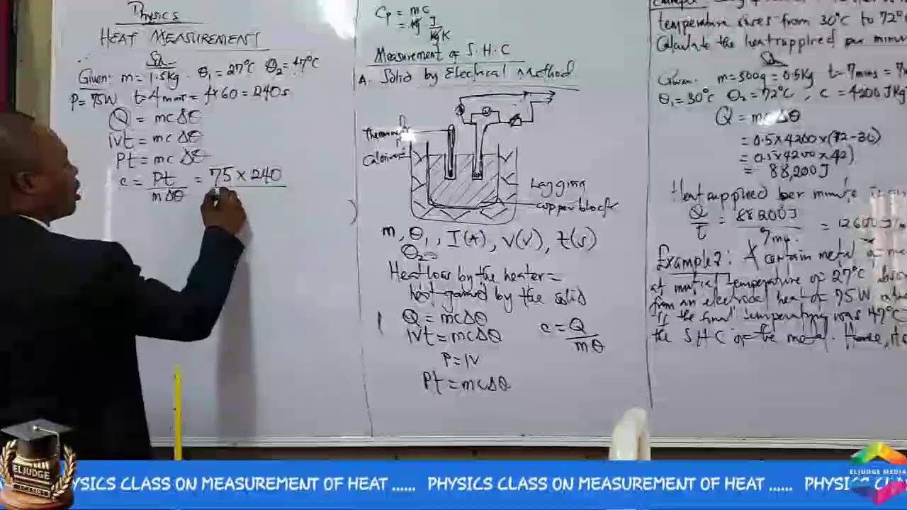 PHYSICS CLASS : HEAT MEASUREMENT