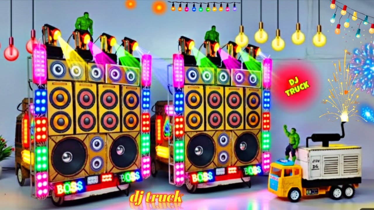 Mini Dj Setup | how to make mini dj setup with cardboard Making Dj truck | dj gadi, djwala video