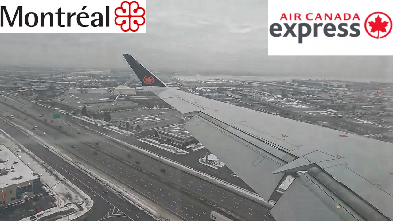 [4K] Air Canada Express | CRJ-900 | Montreal Landing into Fog | AC8568 | C-GFJZ | 10/12/2023