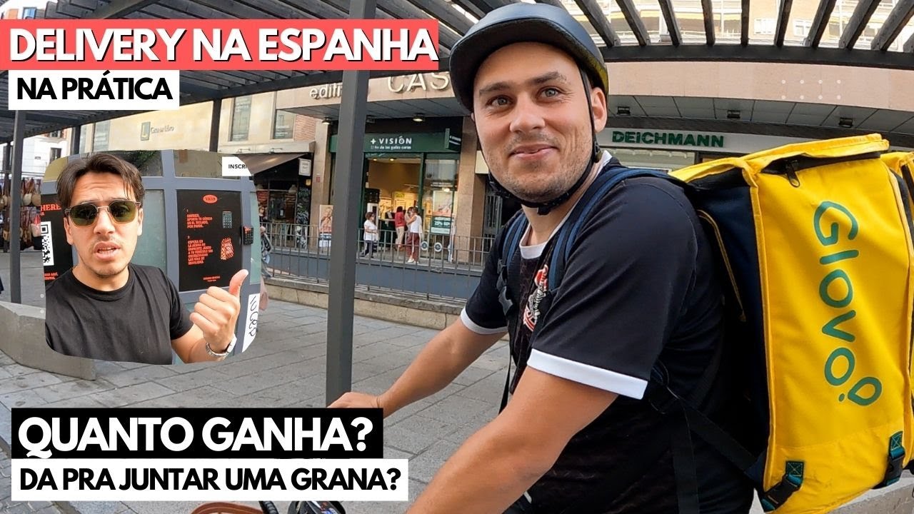 COMO É TRABALHAR DE DELIVERY NA ESPANHA | Quanto ganha? o que precisa? Pode trabalhar ilegal?