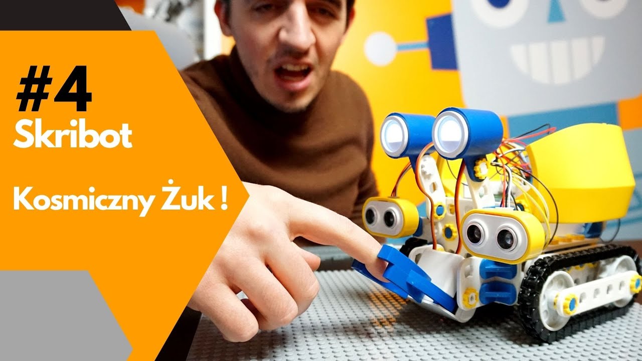 #4 Kosmiczny Żuk uczy programowania. Polski Skribot produkowany na drukarce. GO4Robot Studio
