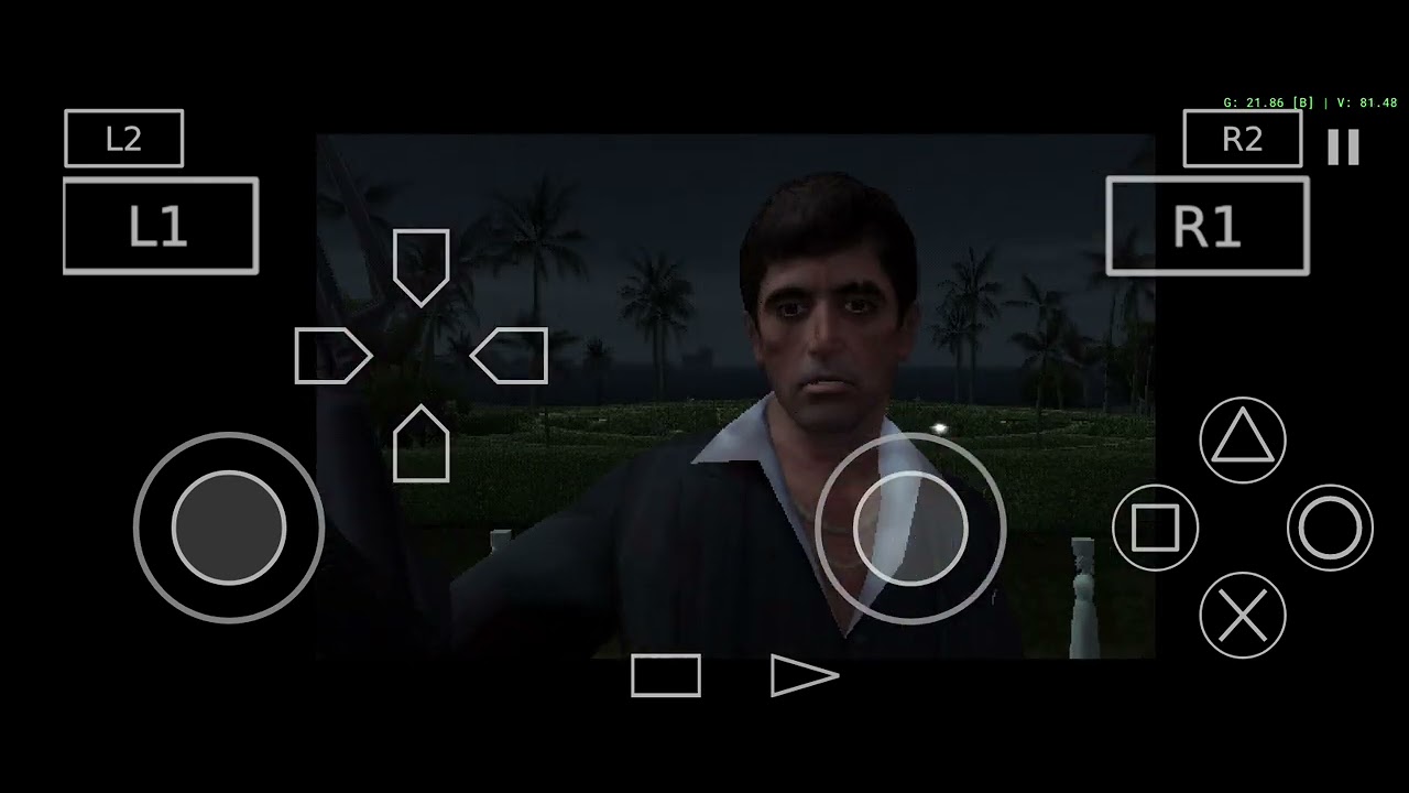 PS2 EMULATOR-SCARFACE THE WORLD IS YOURS GAMEPLAY IN ITEL P55 5G #ps2games #ps2emulator #itelp555g