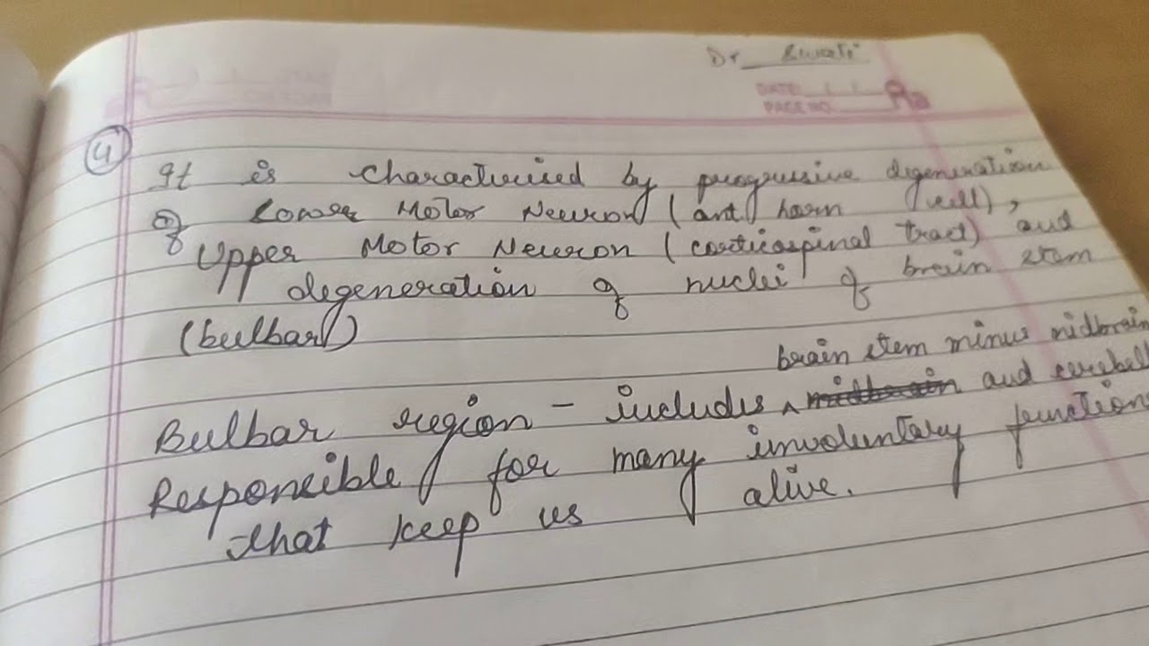 Motor neuron diseases