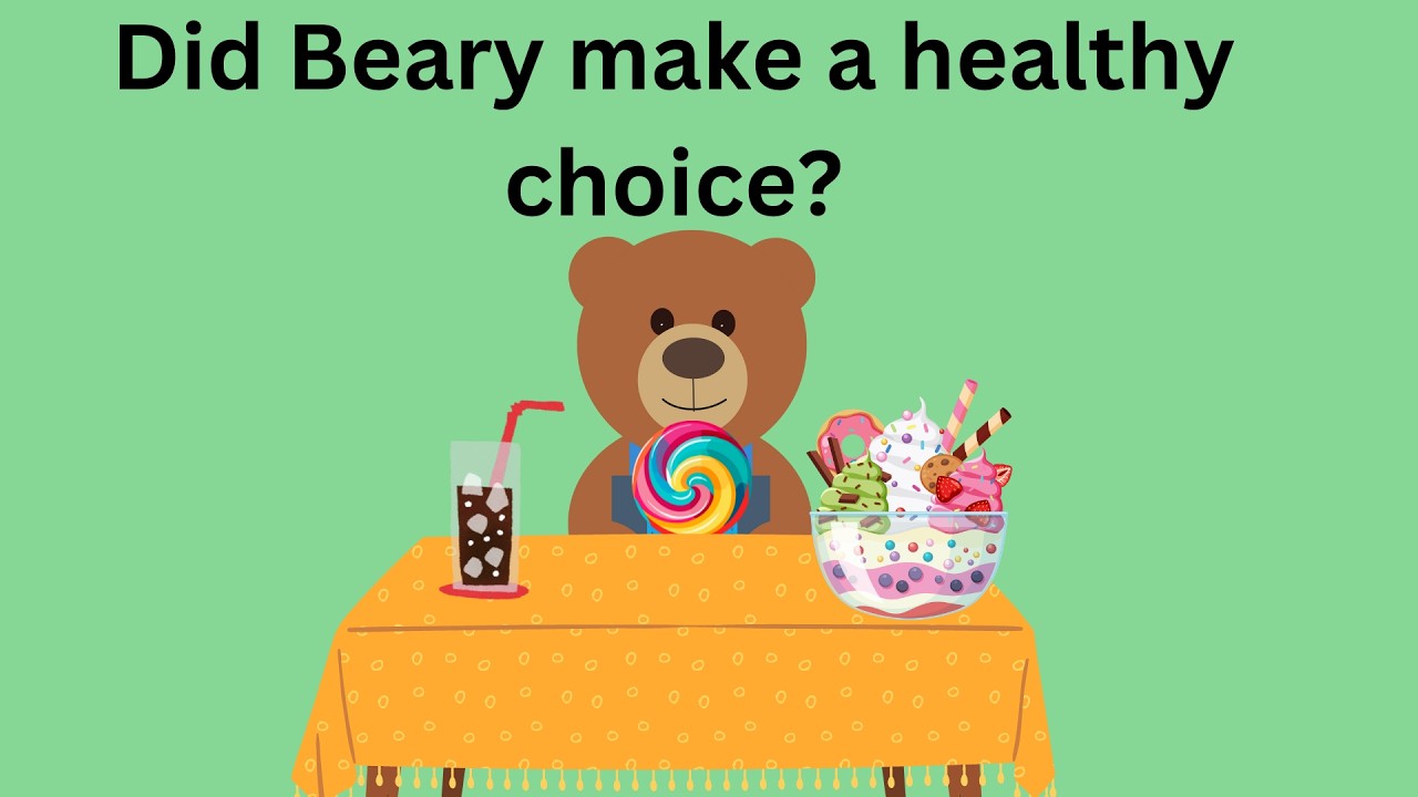 What foods are healthy? Beary learns how to eat healthy foods. Kids learn the food groups.
