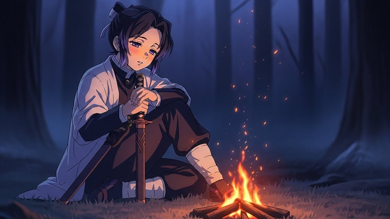 Sleep Lo-Fi in the Cold Night — Campfire Ambience (For Deep Rest & Nordic Nights)